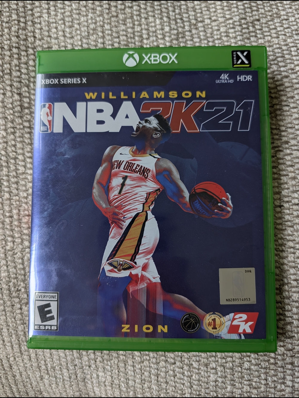 Xbox NBA 2K21 (Zion Williamson) - Blue Cover